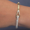 1 CT Pavé Buckle Bangle
