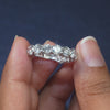 2 CT Oval Cut Bezel Half Eternity Ring