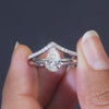 1.27 CT Pear Cut Solitaire Bridal Set