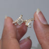 1.14 CT Pear & Emerald Cut Bypass Ring
