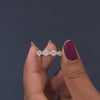 1.20 CT Marquise Cluster Half Eternity Ring