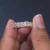2.93 CT Oval Cut Half Eternity Ring