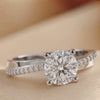 1.34 CT Round Solitaire Pavé Ring
