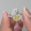 4.26 CT Pear Cut Bypass Ring