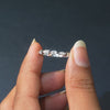 0.76 CT Multi Shape Half Eternity Band