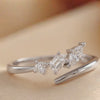 0.28 CT Multi-Shape Diamond Open Ring