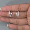 0.75 CT Multi Shape Cluster Ear Jacket Earrings