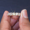 1.25 CT Round Diamond Half Eternity Band