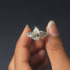 5.86 CT Pear Cut Three Stone Ring