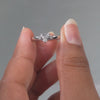 0.68 CT Heart & Round Ring