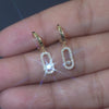 0.25 CT Round Diamonds Drop Earrings