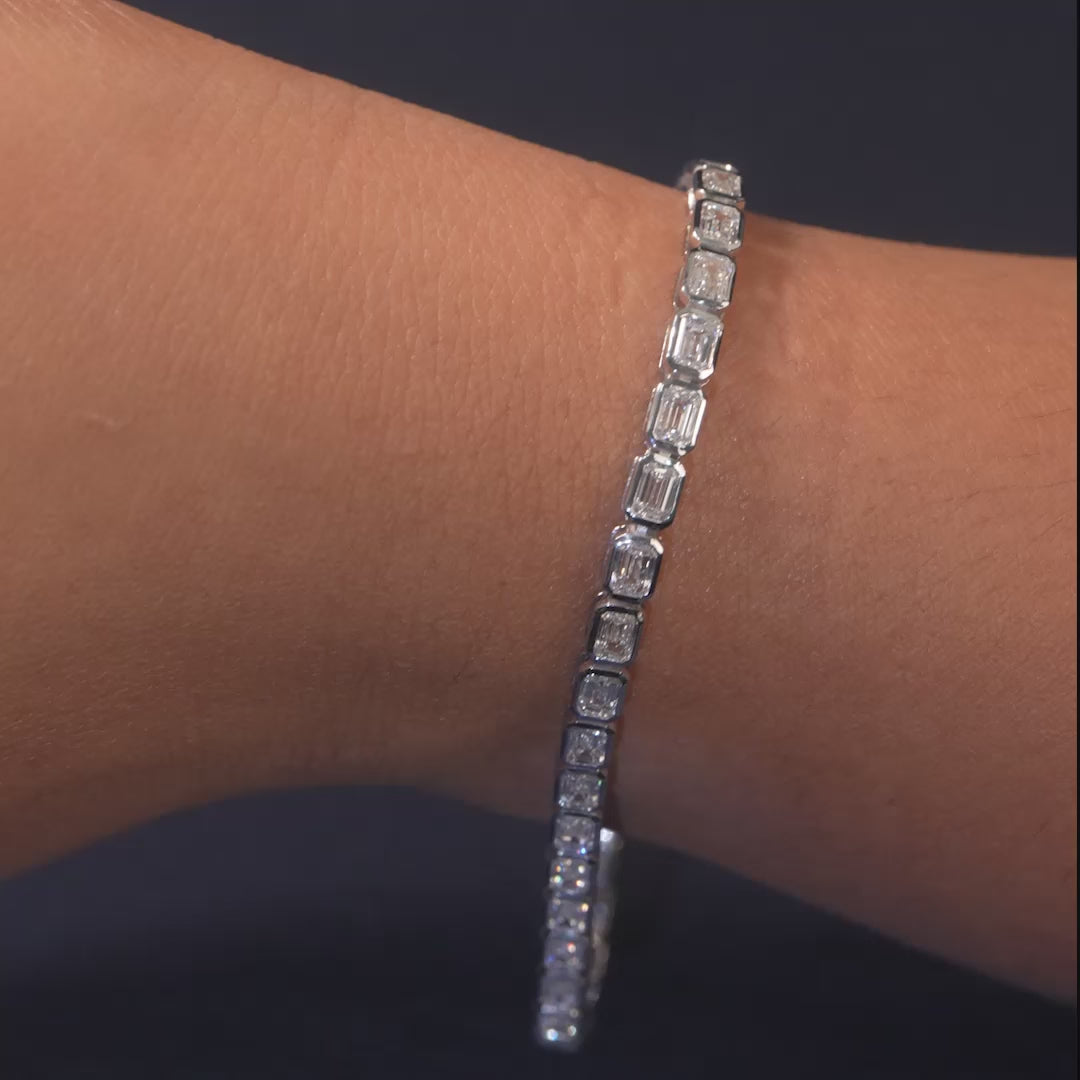 7 CT Emerald Tennis Bracelet