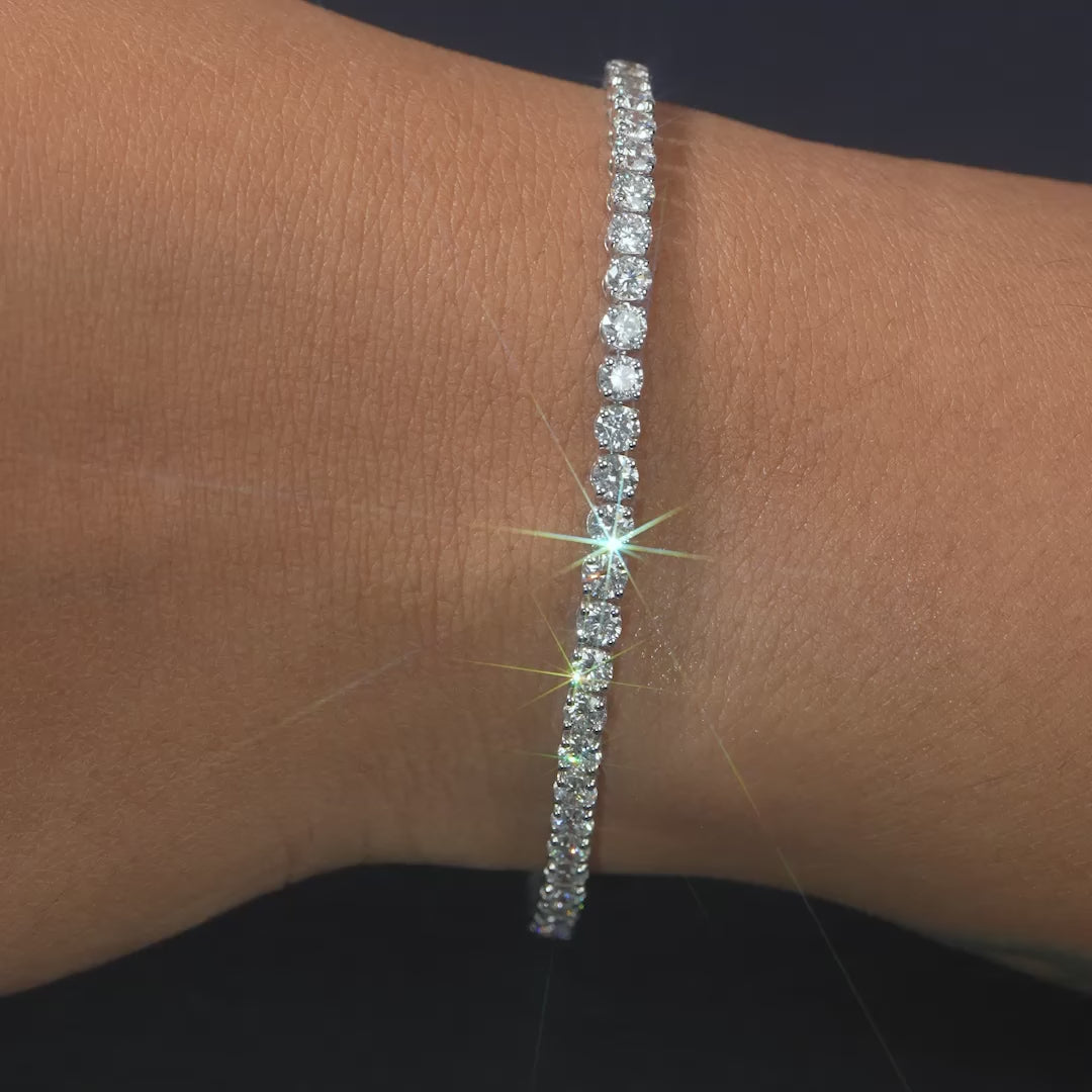 3.08 CT Round Diamond Tennis Bracelet