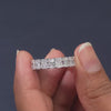 4.95 CT Radiant Cut Half Eternity Ring