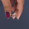 0.91 CT Marquise & Round Bypass Ring