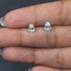 1.19 CT Pear Solitaire Stud Earrings