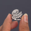1.55 CT Marquise Cut Halo Leaf Ring