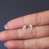 1.19 CT Pear Solitaire Stud Earrings