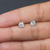 1 CT Round Four-Prong Stud Earrings