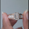 5.32 CT Emerald Cut Channel Set Ring