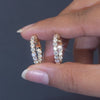 1.94 CT Round Inside-Out Hoop Earrings