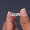 5 CT Oval & Pear Cut Half Eternity Ring