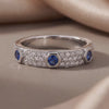 0.67 CT Round Sapphire & Diamond Full Eternity Ring