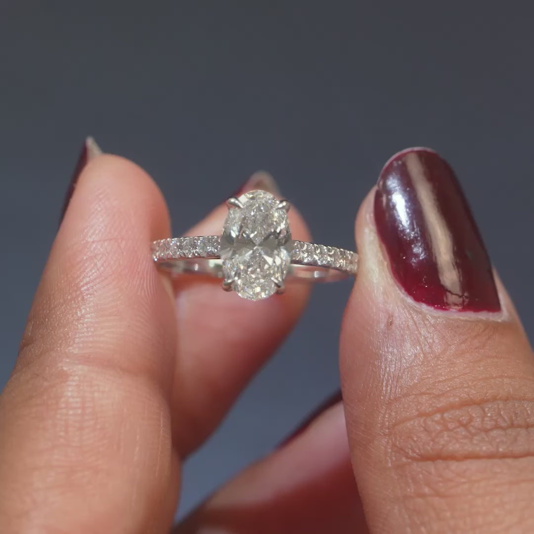 1.48 CT Oval Solitaire Ring