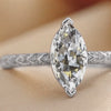 1.39 CT Marquise Solitaire Pavé Ring
