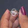 0.21 CT Round Infinity Loop Twist Ring