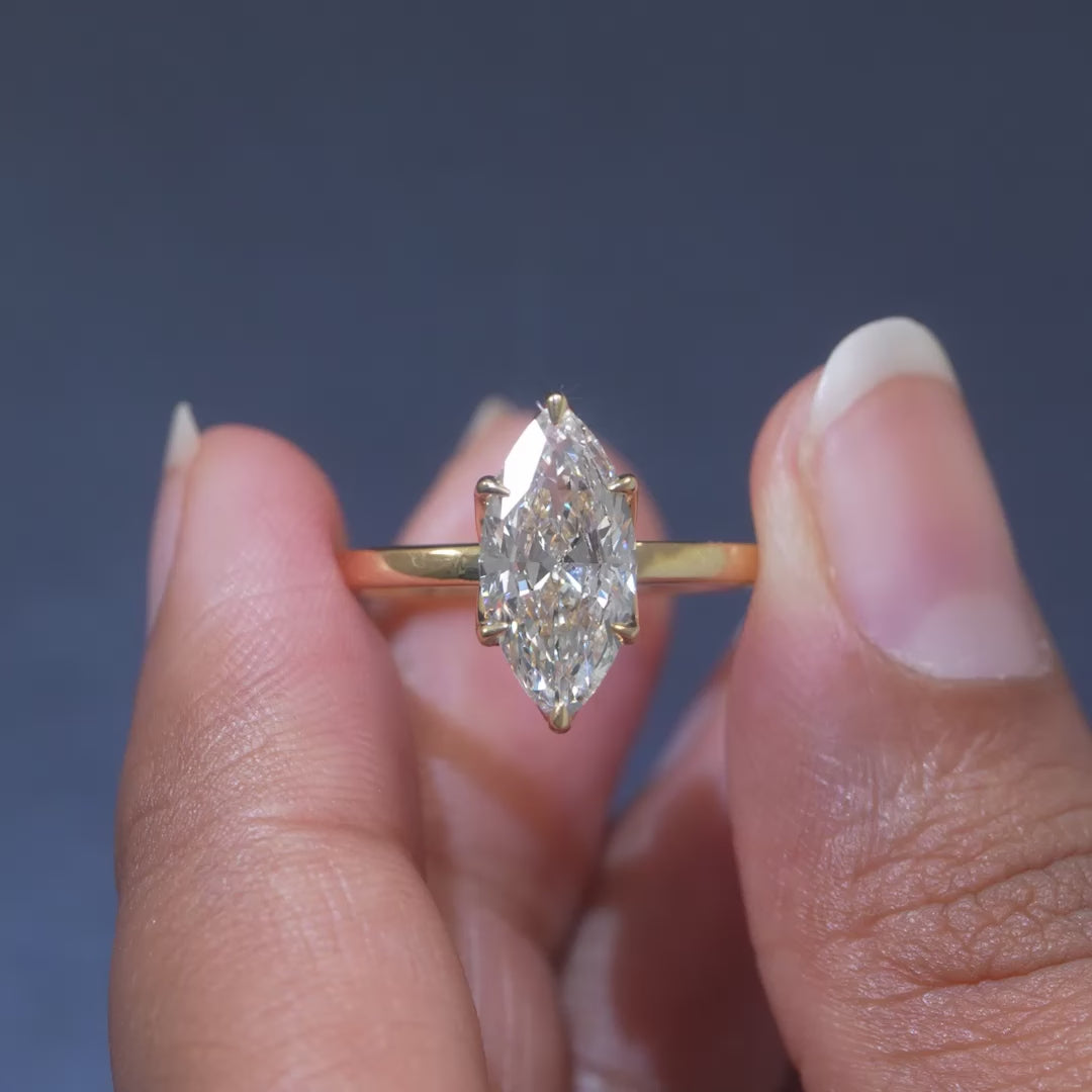 2 CT Marquise Solitaire Ring
