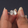 2.04 CT Oval & Pear Toi et Moi Ring