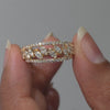 1.13 CT Marquise Cut Leaf Motif Band