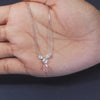 1.89 CT Pink Oval Diamond Drop Pendant