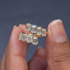 2.43 CT Emerald-Cut Open Ring