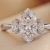 1.85 CT Marquise Three Stone Ring