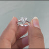 1.02 CT Round Triangle Ring
