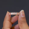0.85 CT Fancy Pink & White Eternity band