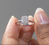 0.6 CT Emerald & Round Halo Ring