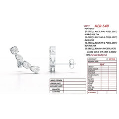 0.42 CT Multi Shape Climber Earrings
