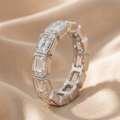4.95 CT East-West Diamond Full Eternity Ring