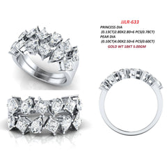 1.45 CT Mixed Shape Cluster Band