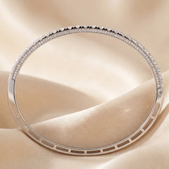 3.57 CT Diamond Pavé Half-Eternity Bangle