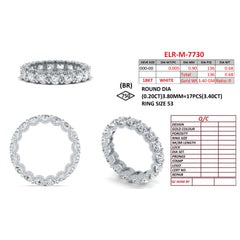 4.23 CT Round Full Eternity Band